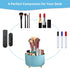 Marbrasse Desk Organizer - 360-Degree Rotating Pen Holder with 5 Compartments for Office, Home Art Supply Storage Box