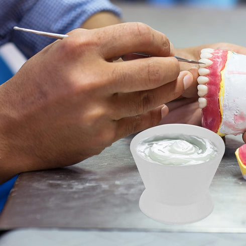 Healifty Dental Silicone Mixing Cup, Lab Rubber Mixing Cup for Practical Dental Oral Use