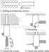 2 Pcs Transparent Lamp Hook Swag Pendant Lighting Hooks for Fabric Electrical Cable Chandelier Ceiling Hanging