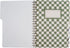 Fringe Studio Large Tab Notebook, Neutral Checks, Flexible Paperback Cover, 5 Subject, 180 Lined Pages, 7.25" x 10"