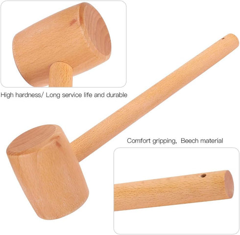 Strong Easy To Use Hammer, High Hardness Durable Mallet for Woodworking and Wood Carving