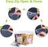 Valchoose Premium Heavy-Duty Small Poly Zipper Bags, Resealable Clear Plastic Bags for Jewelry, 200pcs