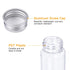 PATIKIL 40Pcs 110ml Plastic Test Tubes with Screw Caps, 155x33mm Tubes for Scientific Experiments and Party Decoration