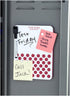 Five Star Locker Accessories, Locker Dry Erase Board + Push Pin Board, Magnetic, 6" x 8", Red (73543)