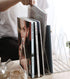 Sooyee 9 Slot White Magazine Holder - Desktop File Sorter Organizer for Home Office Decor