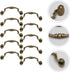 10pcs Cabilock European Style Plastic Cabinet Knobs and Drawer Pull Handles, No-Drill Installation, Suitable