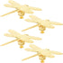 HAMPPLIES 4pcs Dragonfly Cabinet Knobs Set, Vintage Drawer Pull Handles for Dresser, Wardrobe,