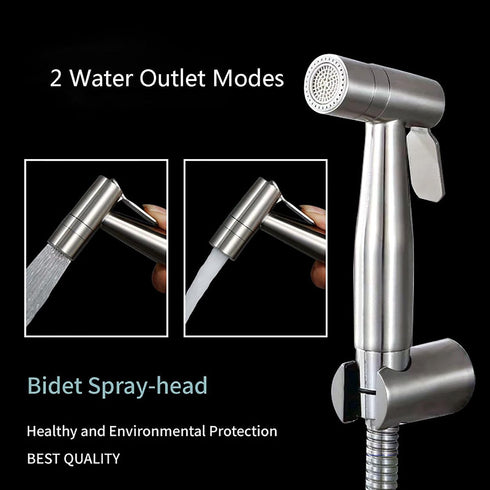 2 Bidet Sprayer for Toilet Handheld with Hose, Baby Diaper Cloth Washer and Shower, Stainless Steel Sprayer Attachment