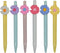 Maydahui 12PCS Little Daisy Rollerball Pen, Retractable Flower Pens, Black Gel Ink, Desktop Decoration