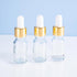 Kingrol 40 Pack Clear Glass Dropper Bottles, 10ml Tincture Bottles for Essential Oils, Perfumes, Chemistry Lab
