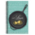 Gotcha Covered Notebooks Softcover Recipes With Love 5.5" x 8.5" Spiral Notebook, 120 Pages