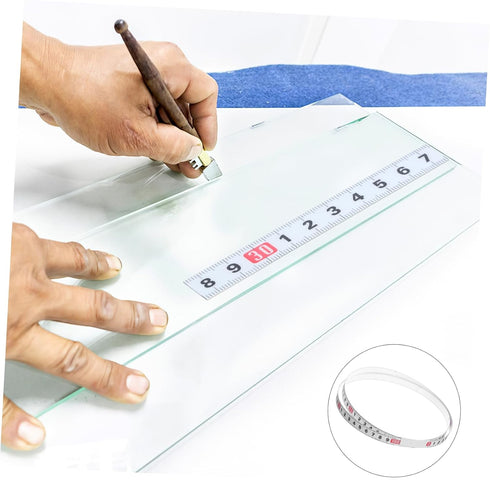 1roll ARTIBETTER Sticky Measuring Tape Metric Scale Self-Adhesive Ruler for Workbench Industrial-Grade Measuring Tool