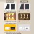 ASLIDECOR Solar Wall Lights, UP and Down Warm White Fence Lighting, Waterproof Deck Step Light for Outdoor