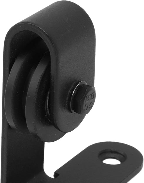 Set, Zerodis Sliding Barn Door Hardware Roller Heavy Duty Quiet Smooth Pulley System with Carbon Steel ABS