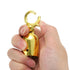 PATIKIL 6 Pack 1.1"x3.2" Stanchion Rope End Stopper, Golden Cord End Caps for Crowd Control