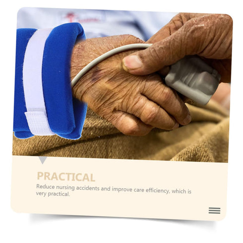 4Pcs SHERCHPRY Elderly Fall Prevention Straps Adjustable Wrist and Ankle Support Hospital Use for Seniors
