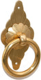 esmen Chinese Antique Style Pure Copper Handles Brass Antique Bronze Round Ring Drawer