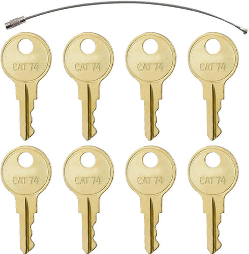 feishunteng 8PCS CAT74 33043 Dispenser Keys Compatible with Bobrick Janitor Paper Towel, Toilet