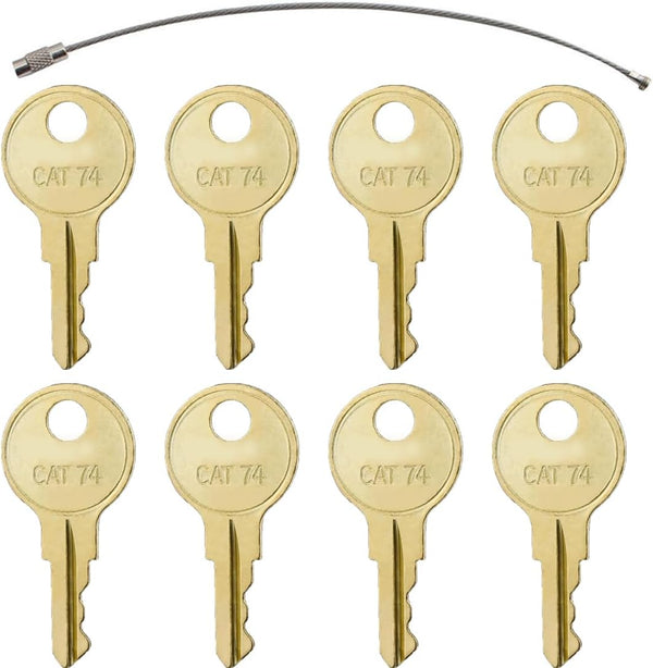 feishunteng 8PCS CAT74 33043 Dispenser Keys Compatible with Bobrick Janitor Paper Towel, Toilet