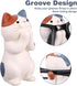 AOZUO Cat Glasses Holder, Cute Glasses Holder for Desk, Resin Eyeglasses Stand Sunglasses Stand Display Eyewear