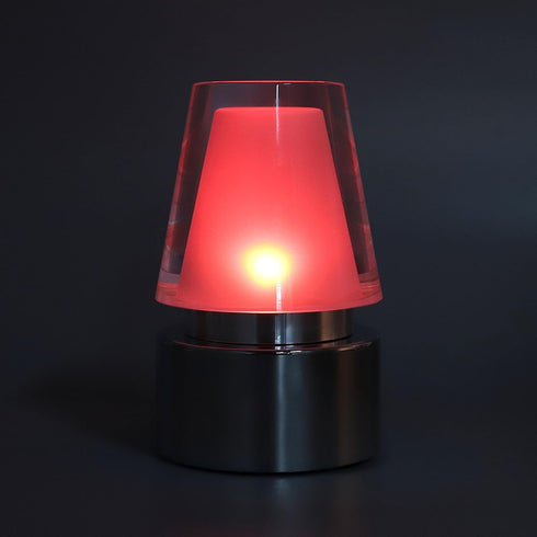 ChiweiJ 7 RGB Table Lamp, Color Changing Desk Light with Colors and USB Rechargeable Battery, Acrylic Shade for Soft