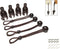 Replacement Parts Brown Bungee Kit, Extra Long/6-Inch Length, Weather Resistance for Coolaroo Roller Shades