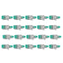 20PCS 1 in 2 Out Lever Wire Conductor Terminal Block Connectors for 10-20AWG Wires