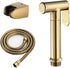 FINLIX Set Bidet Sprayer with Single Cold Water Brass Portable Cloth Diaper Washer Shower Sprayer Wall Mounted Bathroom