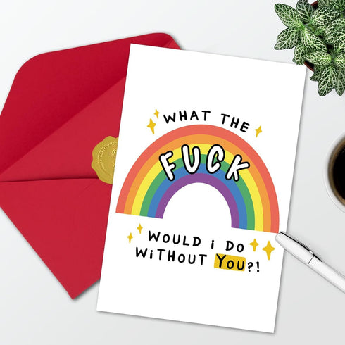 LiuuLi Funny Thank You Card for Best Friend, Friendship Card, Happy Thank You Card for Coworker Appreciation Card