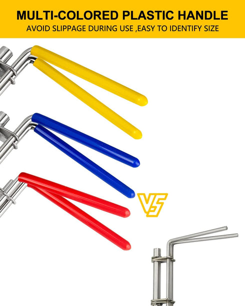 Hydraulic Seal Installation Tools, Hydraulic Cylinder Piston Repair Seal Kit, U-Cup Rod Seal Installation Tool Set (3