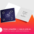 Set 7.25" 7.25" 25 Pack Square Greeting Cards - White Blank Half Fold Cards with Envelopes - Great for Holiday