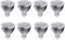 JKLcom 4W LED MR16 Bulbs, 12V, 4W LED Spotlight Bulb, GU5.3 Base, Warm White 3000K, 8 Pack for Landscape Track Light