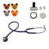 Jeashia ClearSound Kids Stethoscope - Real Working Medical Tool with 5 Fun Cartoon