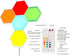8 Pack Smart Hexagon Light - APP+Remote Control, Music Sync RGB Wall Panels for Gaming Room, Bedroom Beige
