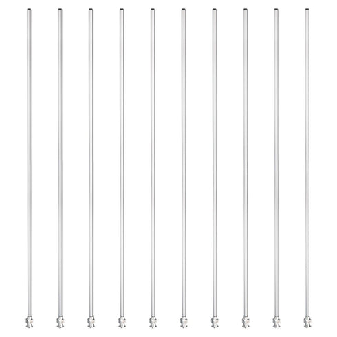PATIKIL 10Ga x 12 Inch Stainless Steel Dispensing Needle Tips, 10Pcs Metal Glue Needle Tube Blunt Tips for Thick Glue