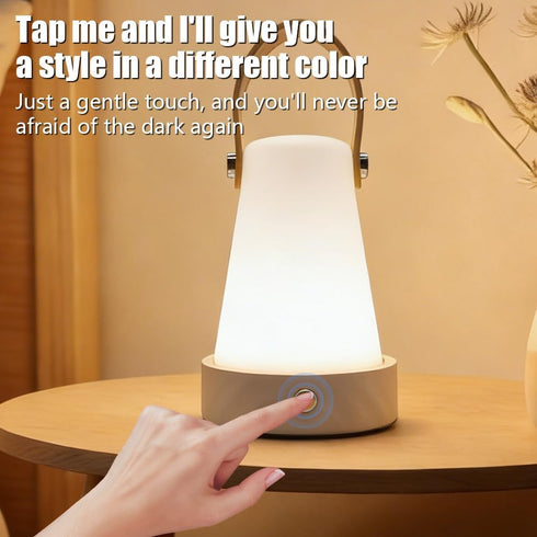 Dimmable Portable Night Light LED Outdoor Camping Lantern Rechargeable Table Night Lamp Waterproof Table Light