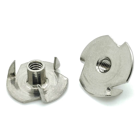 BCP Fasteners 25 Pack #10-24 x 9/32" Stainless Steel Three Prong Tee Nuts (BCP1021)