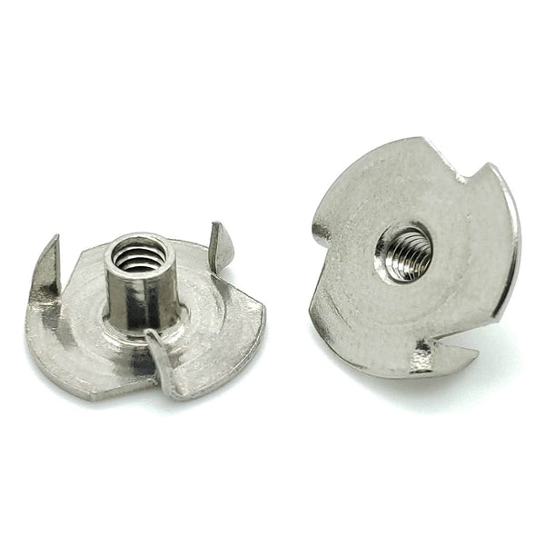 BCP Fasteners 25 Pack #10-24 x 9/32" Stainless Steel Three Prong Tee Nuts (BCP1021)