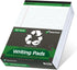 KAISA Legal Pads Writing Pads, Recycled Paper, 8.5"x11.75" Wide Ruled, 50 Sheets, Pack of 12 Pads, KSU-5293
