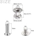 Mini Drawer Pulls (7mm/0.28") 12Pcs, Zinc Alloy Mini Round Head Knobs Pull Handle with Screws - for Home Cabinet Drawer Handle, Silver Tone by METALLIXITY
