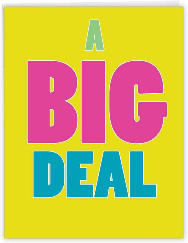 NobleWorks 1 Large Blank Greeting Card (8.5 x 11 Inch) - All Occasion Notecard with Envelope
