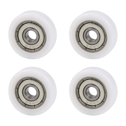 CNBTR 4PCS Nylon Round Pulley Track Roller Bearing Wheel 6x26x8mm for Furniture Hardware Accessories