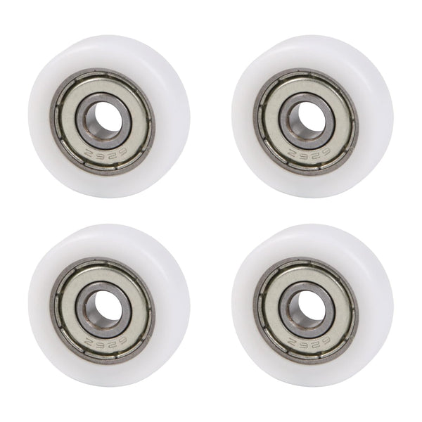 CNBTR 4PCS Nylon Round Pulley Track Roller Bearing Wheel 6x26x8mm for Furniture Hardware Accessories