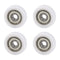 CNBTR 4PCS Nylon Round Pulley Track Roller Bearing Wheel 6x26x8mm for Furniture Hardware Accessories