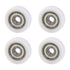 CNBTR 4PCS Nylon Round Pulley Track Roller Bearing Wheel 6x26x8mm for Furniture Hardware Accessories