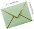 VANRA 150 PCS Colorful Invitation Envelopes Self Seal A2 Envelopes V Flap with Gold Border for 4.25 x 5.5 Greeting Cards, Wedding Invitations, Graduations, Photos (15 Assorted Colors, A2) by VANRA