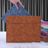 Vintage Leather Folder, Document Briefcase for Office and Work Essentials, Handmade, Brown