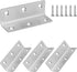 L Bracket, Heavy Duty Corner Brace, 4 Pack 3.2" Metal Shelf Bracket