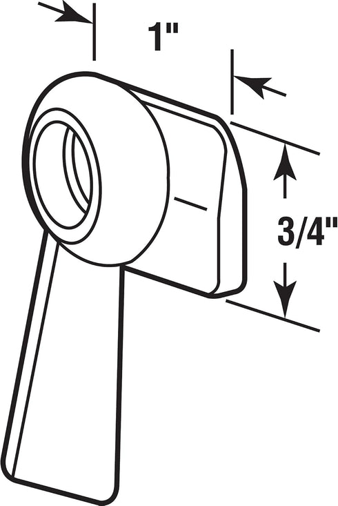 Prime-Line MP2570 Left Hand Sliding Window Sash Lock, Zinc/Diecast (5 Pack) by PRIME-LINE