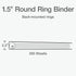 Oxford 1.5" Round Ring Binders, View Binder, XtraLife Hinge, Non-Stick, PVC-Free, White, 350 Sheet Capacity